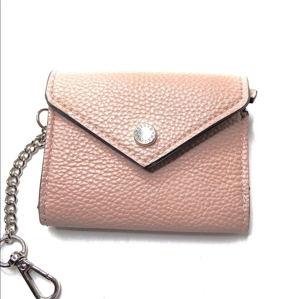 Steve Madden Key Chain Card Case Wallet Pink